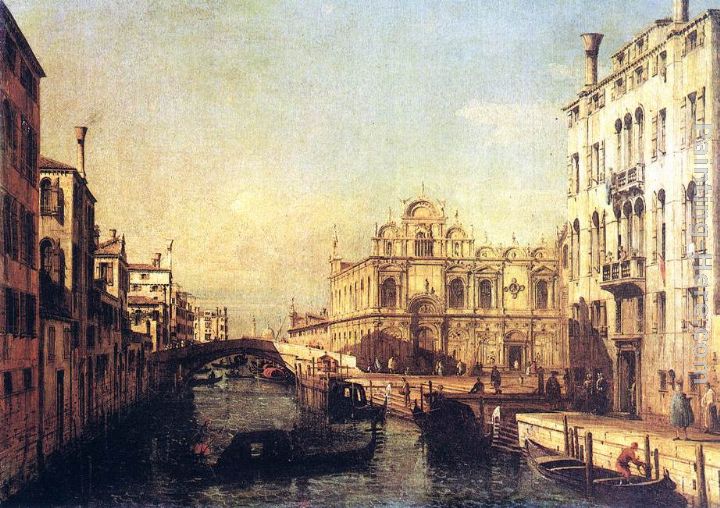 The Scuola of San Marco painting - Bernardo Bellotto The Scuola of San Marco art painting